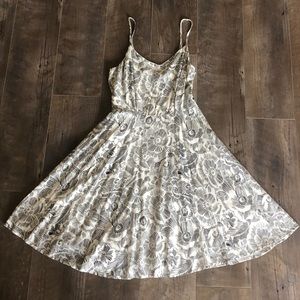 Old Navy White and Black Floral Sundress